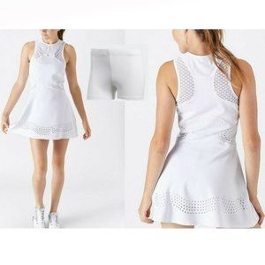 NWT Adidas Stella McCartney Laser Tennis dress + Shorts white M Medium 40